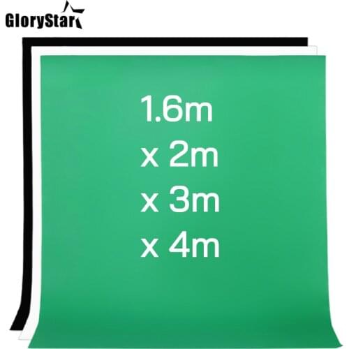 1.6X2m 3m 4m fotografia Photography studio Green Screen Chroma key Background Backdrop for Studio Photo lighting Non Woven color