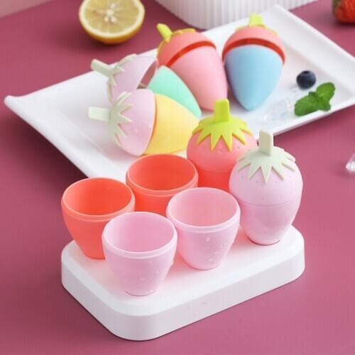 DIY Ice Cream Mold 6 Cells Ice Cube Molds Summer Popsicle Maker Plastic Kitchen Tools Candy Color Lolly Mould