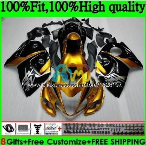 Injection For SUZUKI Gold black Hayabusa GSXR1300 08 09 10 11 12 56BS.18 GSX-R1300 GSXR 1300 2008 2009 2010 2011 2012 Fairing