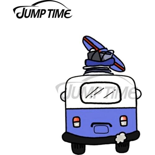 JumpTime 13 x 3.8cm For Purple Van Motorcycle Decal Personality Refrigerator Car Stickers Waterproof Cartoon Vinyl Car Wrap