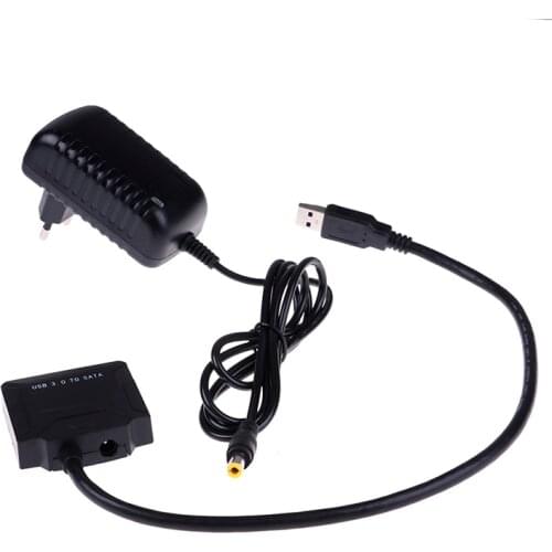 USB3.0 To SATA 2.5"/3.5" SSD/HDD Hard Drive Data Cable Adapter + Power Supply