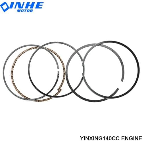 56mm Piston Rings Kit For YX140 YinXiang 140cc 150cc 1P56FMJ Horizontal Engine Dirt Pit Bike Atv Quad Parts