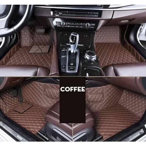 Leather car floor mats for Great Wall Hover H3 2009-2015 2016 2017 2018 Custom foot Pads automobile carpet car covers left drive