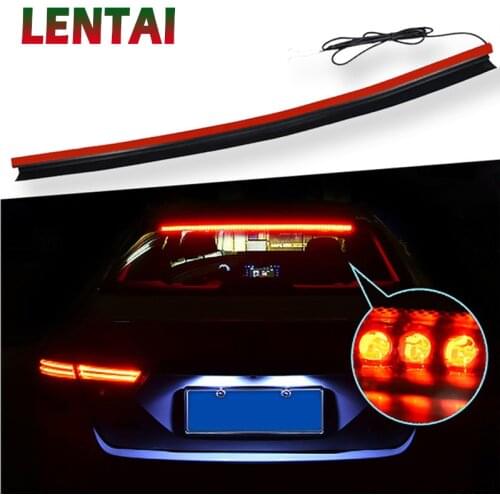LENTAI For Peugeot 206 307 407 308 207 508 3008 Mitsubishi asx Seat leon ibiza 1PC Car High Mount Brake Tail Light Stop Lamp 12V