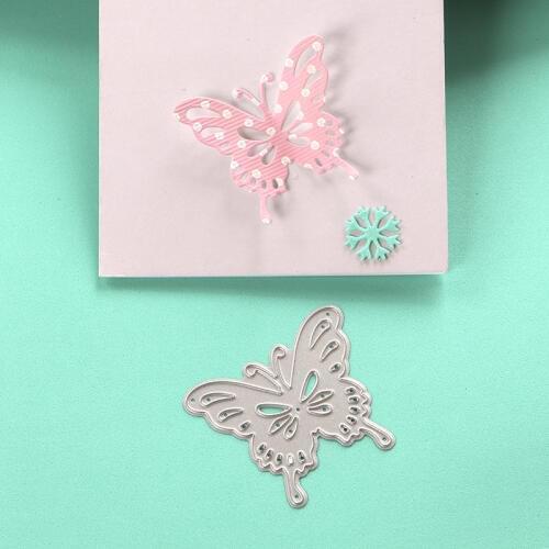 DUOFEN METAL CUTTING DIES 010002 1pc Medium Butterflies stencil for DIY papercraft projects Scrapbook Paper Album greeting cards