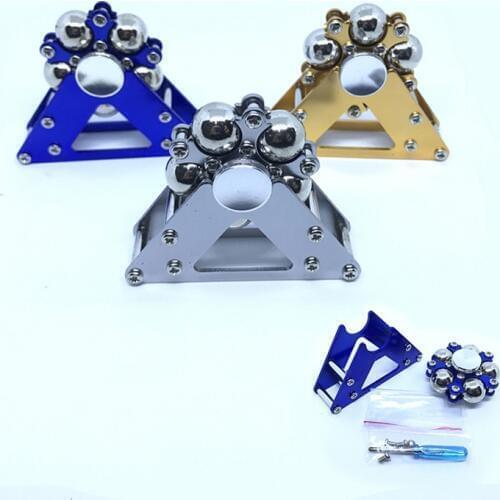 1PC Metal Five Bead Ferris Wheel Fingertip Gyroscope Stainless Steel Ball Bracket Finger Gyro Anti Stress Fidget Spinner