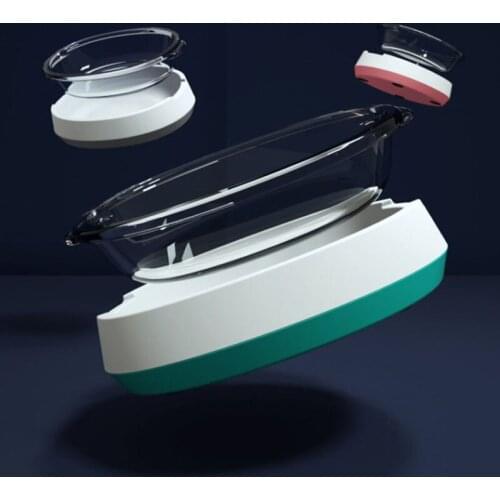 Cat feeding bowl glass Material Top Quality Removable Pet Bowls Pet Food and Water Bowls Pet Products Cat Bowl