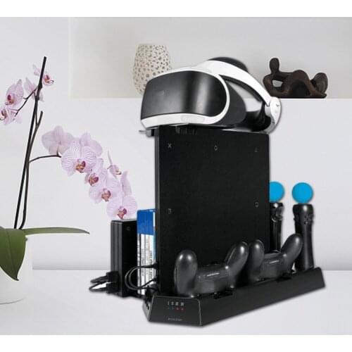 Multi-function Charging Stand Radiator Support Charger Holder For PS4/SLIM/PRO Controller Adapter Cooling Base Games Accessories