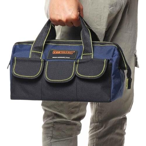Multi-Function Tool Bag 13 inch Electrician Bag Oxford Multi-Pocket Waterproof Dustproof Tool Anti-Fall Storage Bag