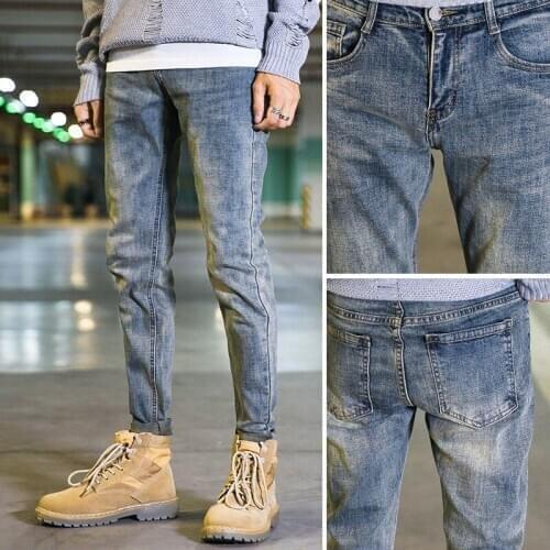 Men jeans pants slim loose fit fashions men jeans pants mens joggers pants jeans regular trousers