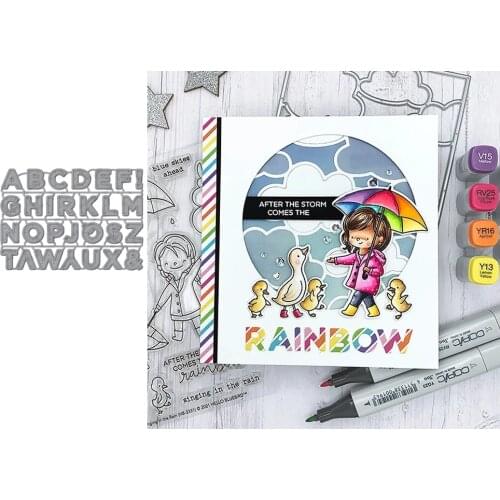 2021 New Arrival English Alphabet Metal Cutting Dies Craft for Scrapbooking Handmade Mould Blade Punch Stencils Dies Cut Model