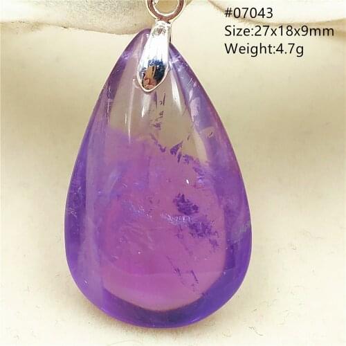 Genuine Natural Yellow Purple Ametrine Quartz Pendant Water Drop Women 27x13x11mm Jewelry Necklace AAAAA