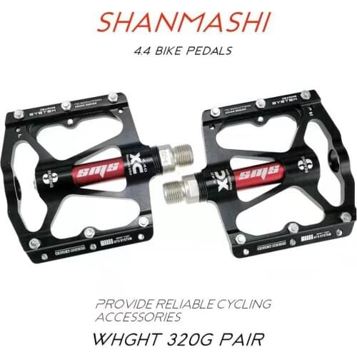 Shanmashi MTB Bike Bicycle Pedals 3 Bearings Ultralight Aluminium Alloy Bike Pedal Moutain Bike Accessories