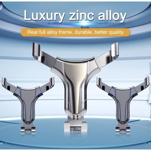 Easy to Use Car Phone Holder Gravity Air Vent Phone Mount Hands Free Phone Holder 360° Rotating for 4.0-7.2 Inch Phones Use