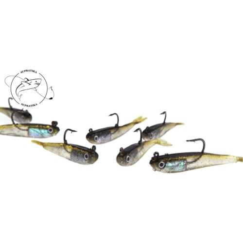10Pcs/lot Lifelike Shad Soft Swimbait Lead Fish Lures 6.5g/7.5cm Artificial Bass Carp Sea Fishing Simulation Baits