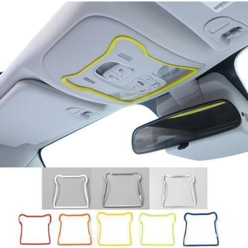 SHINEKA Car Styling ABS Interior Front Reading Light Lamp Decoration Cover Trim Frame Stickers Fit for Jeep Renegade 2015-2016