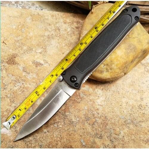 Flat Head Tactical Folding Knife 440C Sharp Blade Stainless Steel+Nylon Glass Fiber Hnadle Hunting Camping Pocket EDC Tools