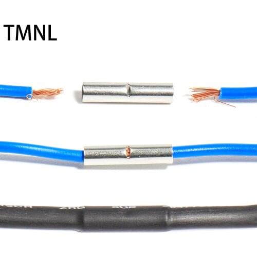 PE heat shrinkable pipe Butt Wire Splice Crimp Terminals Crimping Connectors Terminals Tube DIY Electrical Wire repair Sleeve