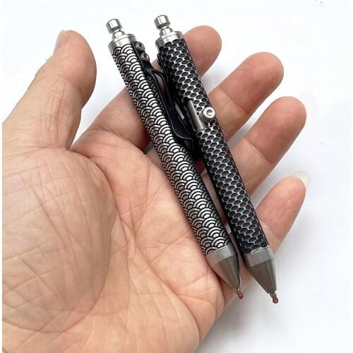 Titanium TC4 signature pen tactical pen portable gift of national wind