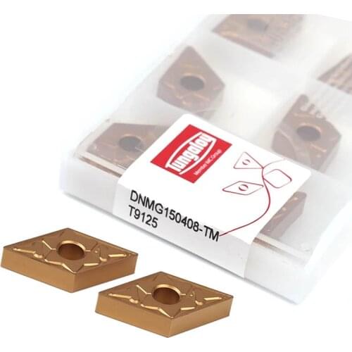 DNMG150404 TM T9125 DNMG150408 TM T9125 External Turning Tool Carbide Inserts CNC Metal Lathe Cutting Cutters Suitable For Steel
