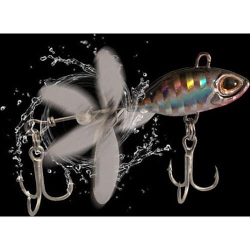 7/10/14g VIB vibration Bait Spinner Spoon Rotating Tail Fishing Lures Jigs Tractor Fishing Hard Baits Long Shot Tackle Pesca