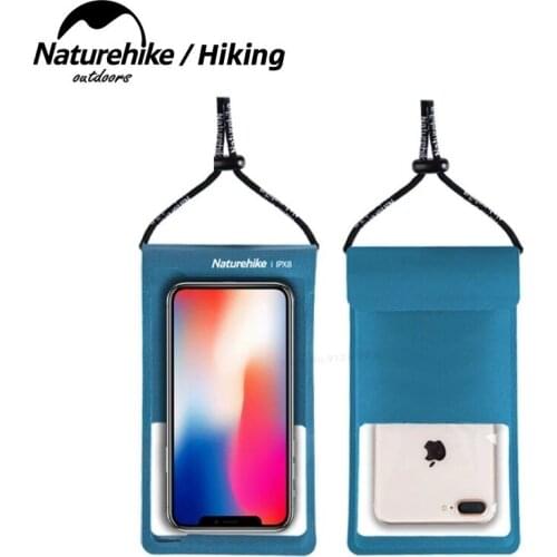 Naturehike 2021 New IPX8 Mobile Phone Waterproof Bag TPU Waterproof Membrane Diving Phone Waterproof Bag Case For Under 7 Inches