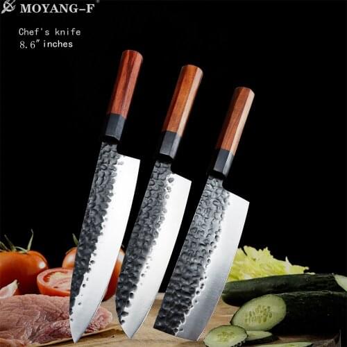 Forged composite steel kitchen knife, professional sharp bread knife, meat slicer, kitchen knife, sashimi chef knife
