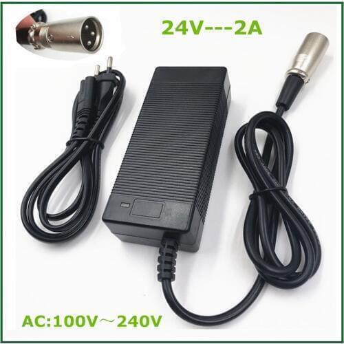 24V 2A Scooter Battery Charger for Jazzy Power Chair,Pride Hoveround Mobility,Schwinn S150 S300 S350 S400 S500 S650,Ezip 400 500