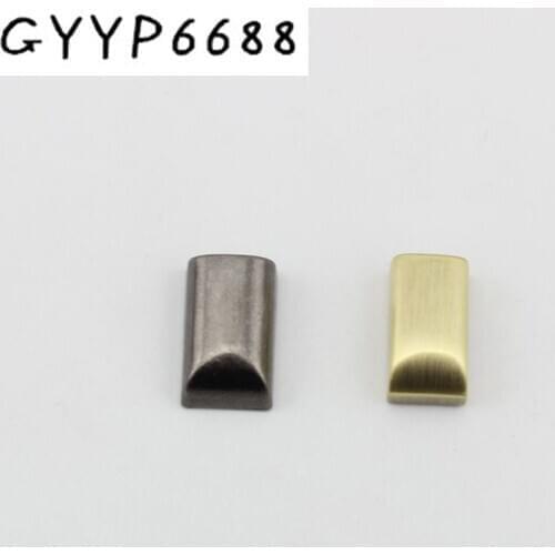 18X10mm 6 colors handbag purse zipper decoration end clips by screws,silver color strap cover clasp accessory