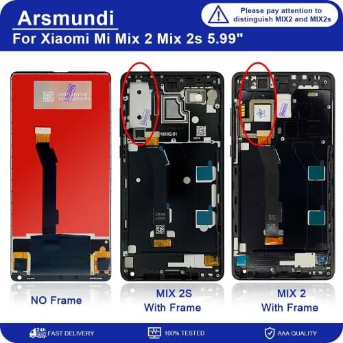 5.99" For Xiaomi Mi Mix 2 2s LCD Display Touch Screen Digitizer Assembly Replacement Parts For Xiaomi Mi Mix2 Mix2s LCDs