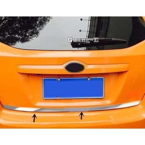 For Subaru XV 2012 2013 2014 2015 Car Stick Styling Stainless Steel Rear Door Tailgate Frame Plate Trim Lamp 1pcs