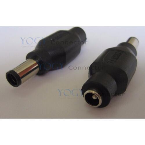 1pcs DC socket 5.5*2.1mm to plug 7.4*5.0mm, male port with pin, female to male dc port convertor fit for dell laptop power