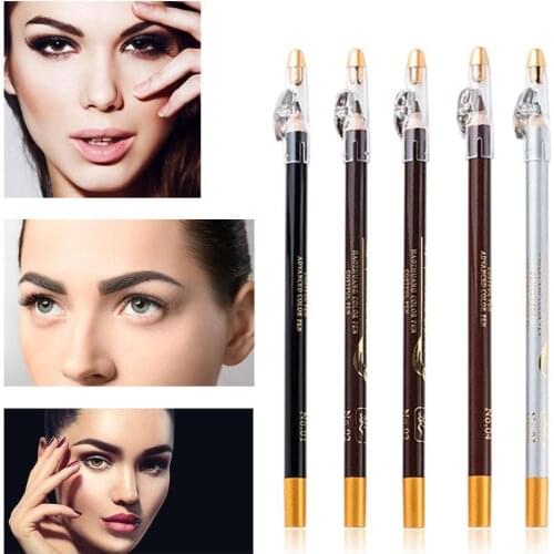 1Pcs Waterproof Eyebrow Pencil Eye Brow Tattoo Pen Wear Eyebrow 5 Colors Cosmetics Makeup Natural Long-Lasting Easy Enhance R8H0