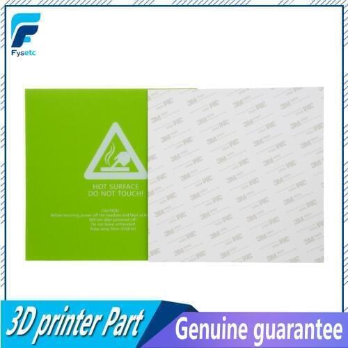 2pcs 220x220mm Green Frosted Heated Bed Sticker Build Sheet Build Plate Tape For Wanhao i3 Anet A8 A6 Tarantula Ender 5