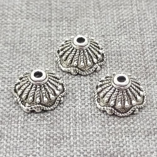 925 Sterling Silver Flower Bead Caps Floral Blossom Bracelet Spacer 9mm 12mm