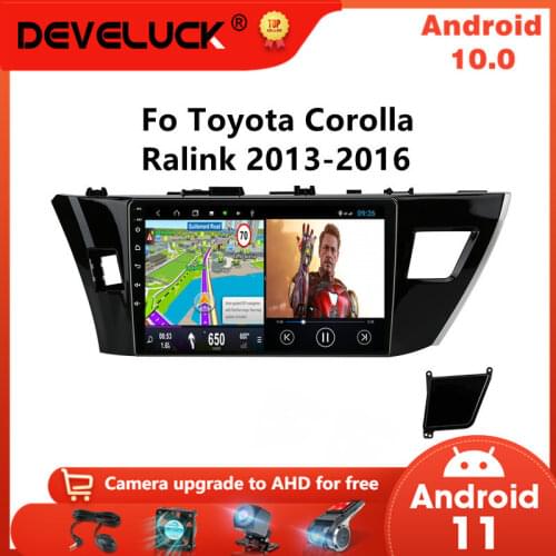 Android 10.0 Car Radio for Toyota Corolla Ralink 2013 2014 2015 2016 Multimedia Video Player GPS Navigaion 2 Din WIFI Stereo DVD