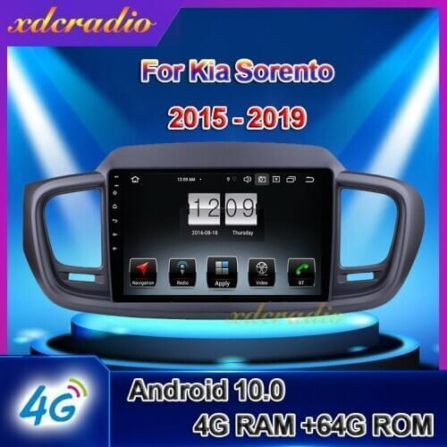 Xdcradio Android 10.0 For Kia Sorento 10.1'' Car Radio Automotivo Auto GPS Navigation Car Dvd Multimedia Player Stereo 2015-2019