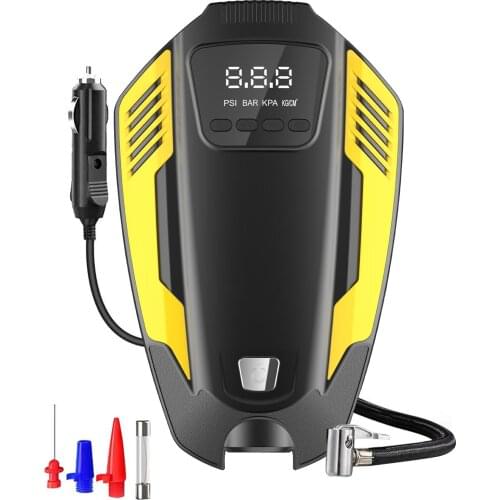 Car LED Digital Display Air ComprESSor Portable Inflatable Pump 12V Automobile Tire Fast Inflator Mini Electric Auto For Trave
