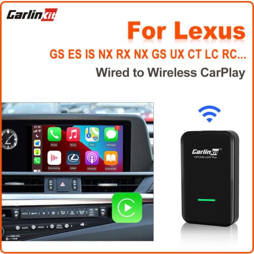 Carlinkit 3.0 Wireless Carplay Adapter for Lexus ES IS LC LS NX RC RX UX Plug and Play Automatic Intelligent Multimedia Player