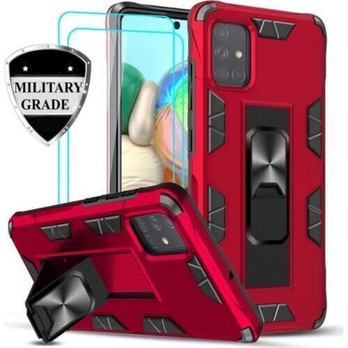 Case For Samsung Galaxy A51 A71 A21s A31 A21 A11 A70 A50 S20 Ultra S10 Note 20 10 Plus Lite Kickstand Magnetic Car Mount Cover