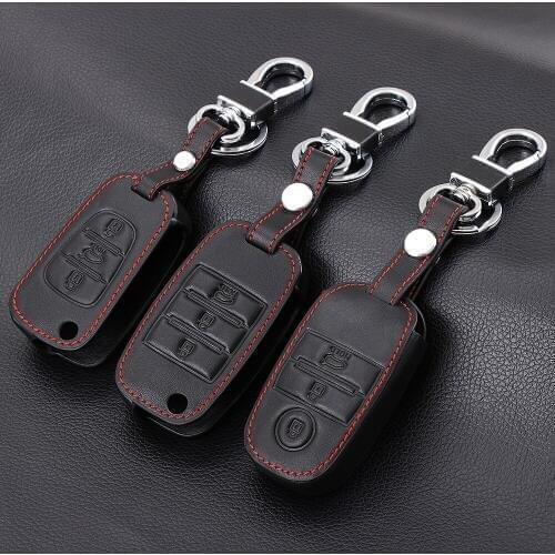 Genuine Leather Smart Key Case Cover For Kia KX3/KX5 QL/K3S/RIO/Ceed/Cerato/Optima/K5/Sportage/Sorento Car Styling