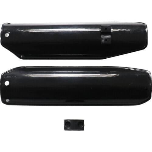 Black Pit Dirt Bike Fornt Fork Leg Guards Sliders For 50cc 110cc 125cc Pit Bike New Protector Shock Absorber Guard Wrap Cover