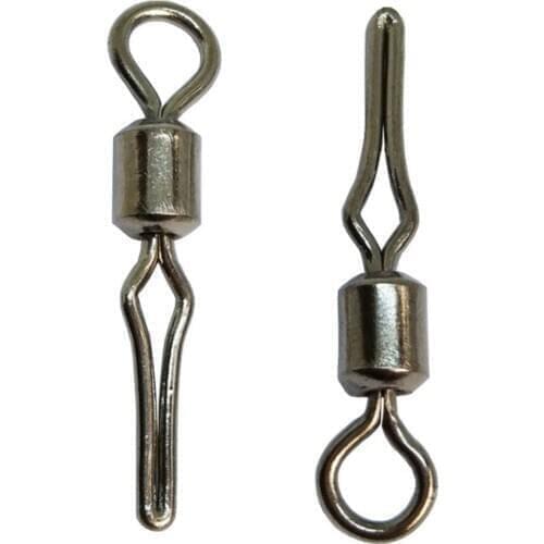F2037 1000pieces/lot Swivel with side line clip fishing tackle fishhooks fishing connector fishing swivels with snap pesca