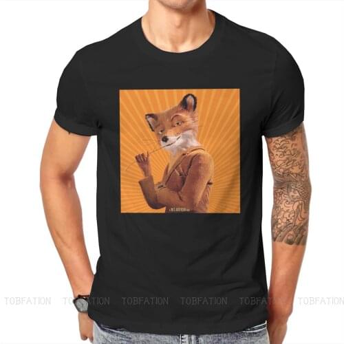 Classic Fashion TShirts Fantastic Mr Fox Cartoon Books Men Graphic Fabric Streetwear T Shirt O Neck Oversized