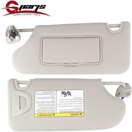 G-Parts Car Beige Driver Side Left Sun Visor with Lamp and Mirror Fit for Nissan Altima 2013 2014 2015 2016 96401-3TA2A 964013TA
