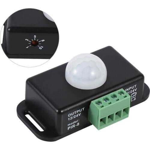 DC 12V/24V Body Security Infrared PIR Motion Sensor Detector Switch For LED Light Strip Adjust The Light Soft And Stable