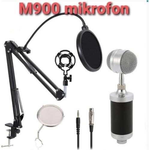 Music DJ M-900 Microphone-Stand-Front Panel