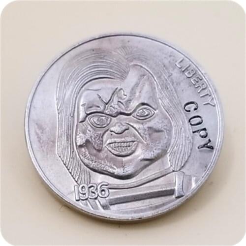 Hobo Nickel Coin_Type #33_1936-S BUFFALO NICKEL COIN COPY FREE SHIPPING