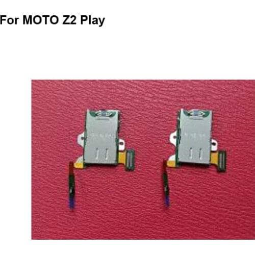 Tested New For moto Z2 play XT1710 Micro SD SIM Card Tray Slot Holder Reader Flex Cable Z 2 play Z2play Replacment Parts