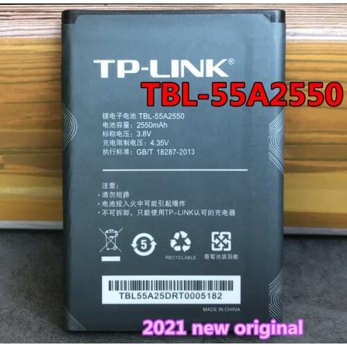Original 100% NEW 2550mAh TBL-55A2550 Battery For TP-LINK M7350 TL-TR961 2500L WIFI Batteries